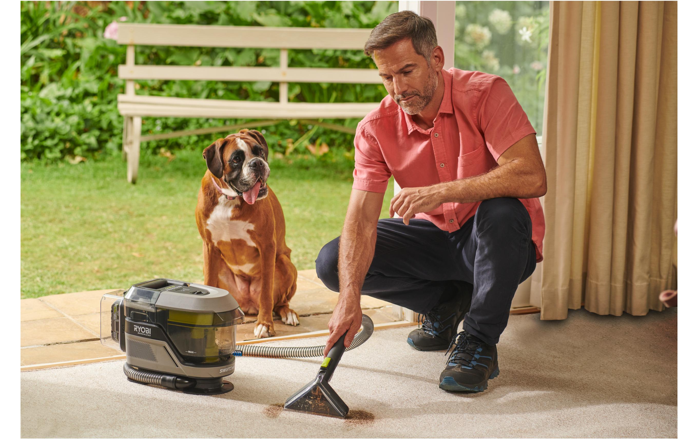 RYOBI Akku-Textielreiniger Pro RDC18BL-0 ohne Akku und Ladegerät