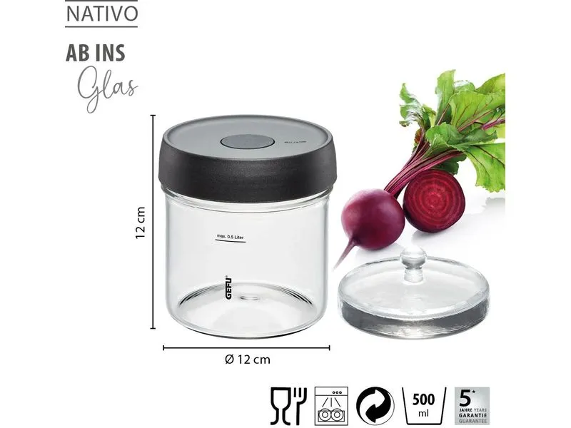 GEFU Fermentationsglas Nativo 0.5 L GEFU Fermentationsglas Nativo 0.5 L