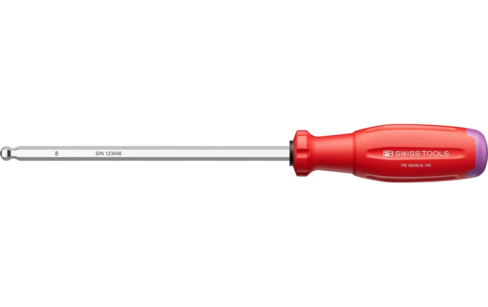 PB Swiss Tools Kugelkopf-Schraubenzieher PB 38206.8-180 Innensechskant