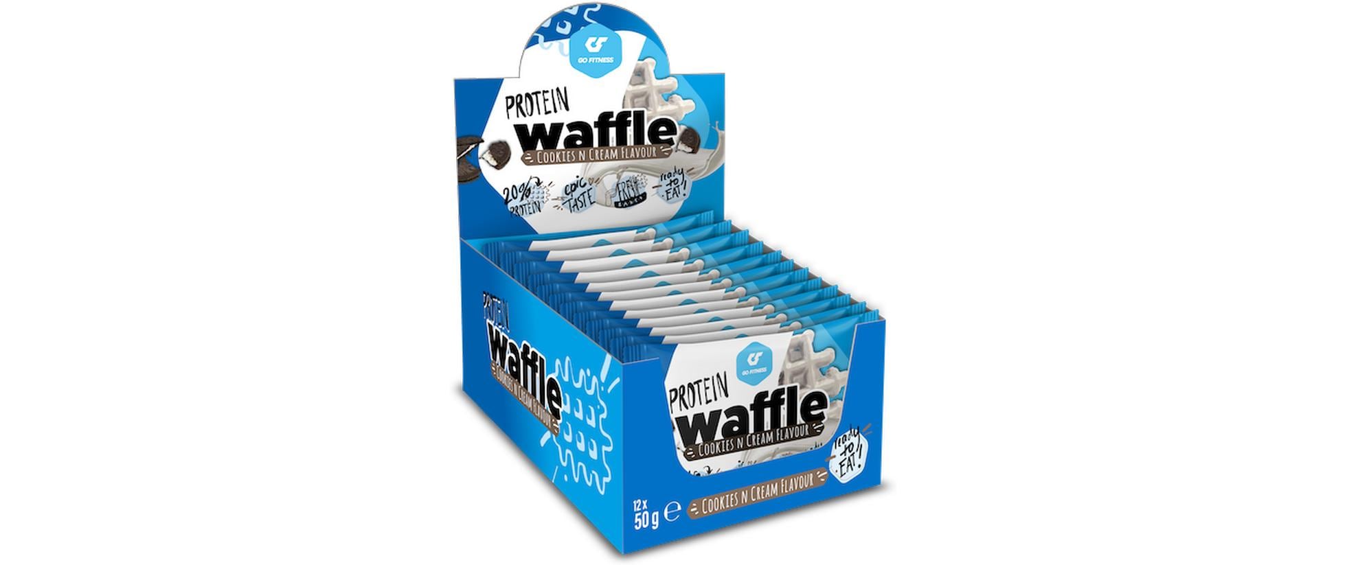 Go Fitness Nutrition Protein Waffle Box 12 x 50 g, Cookie