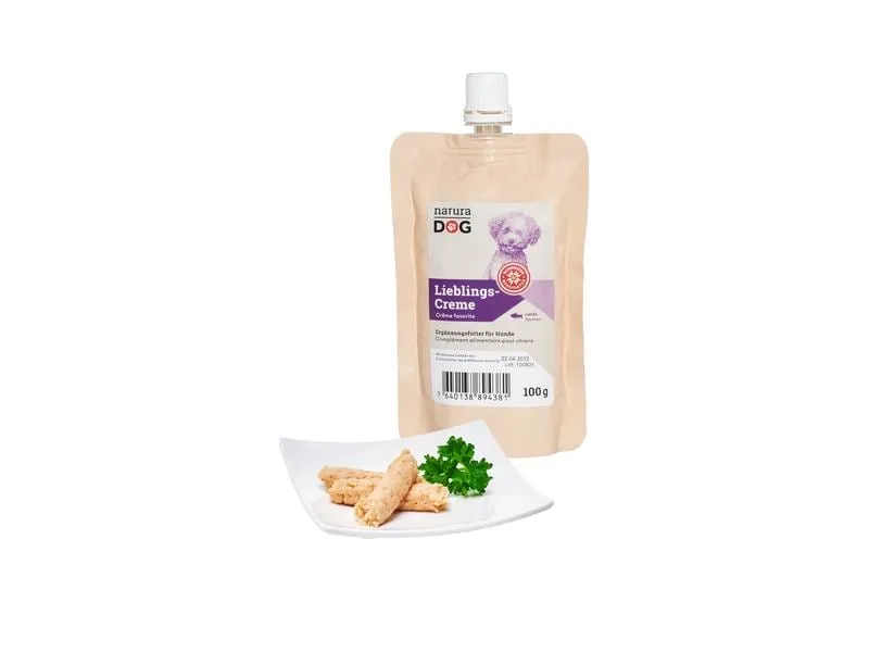 naturaDog Lieblingscreme Lachs Multipack, 12 x 100 g