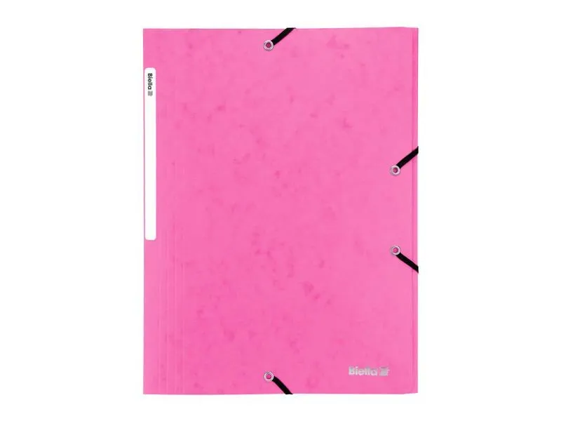 Biella Gummibandmappe A4 Karton, Rosa