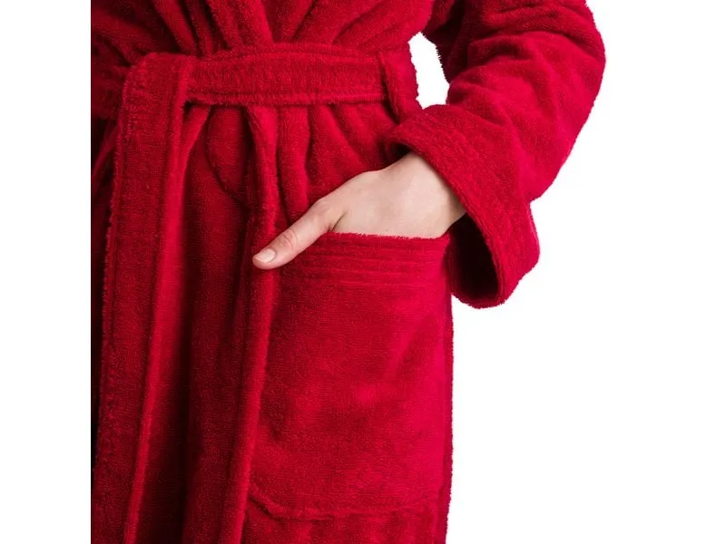 Möve Bademantel Superwuschel XL, Rot