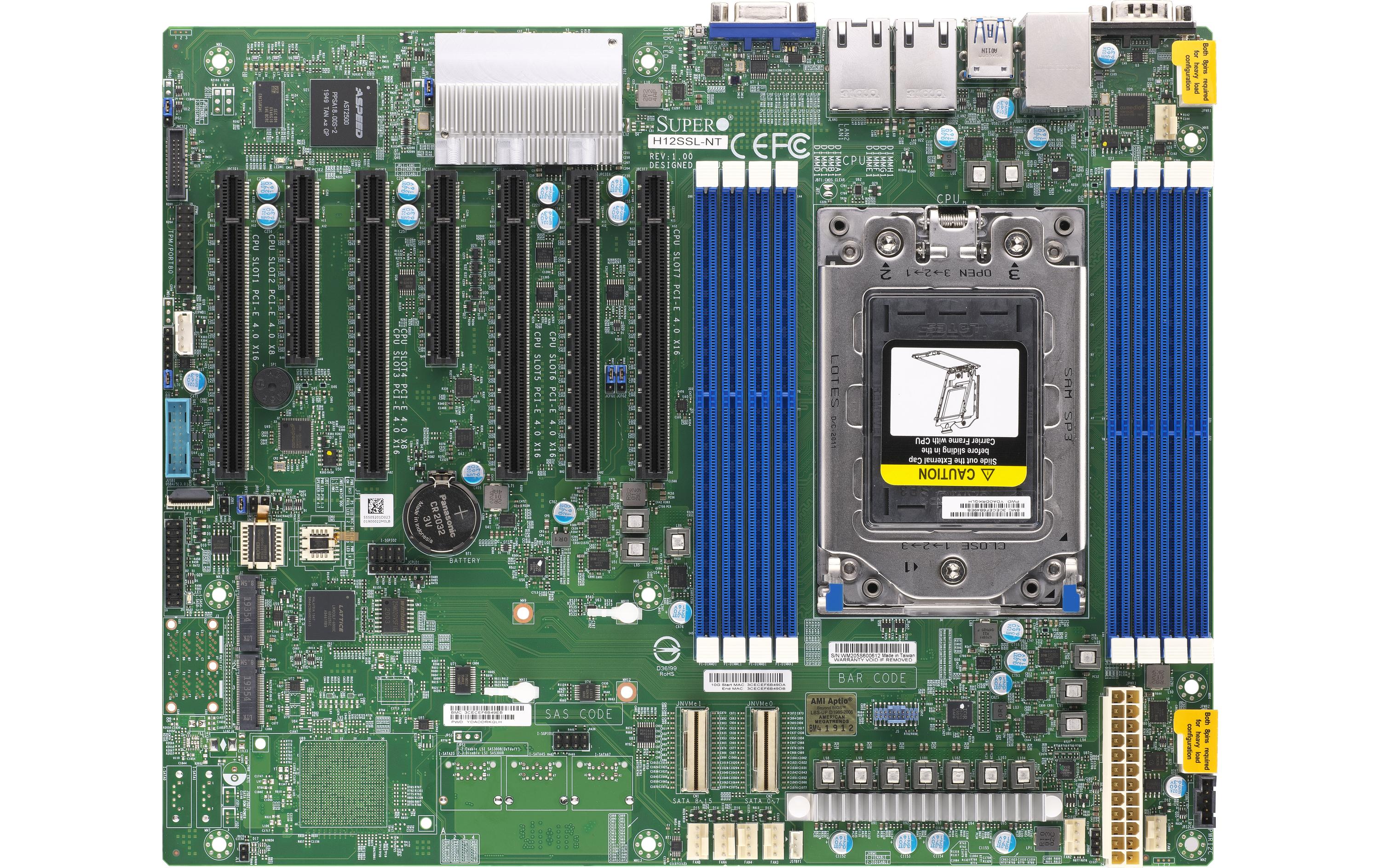 Supermicro Mainboard H12SSL-NT Supermicro Mainboard H12SSL-NT