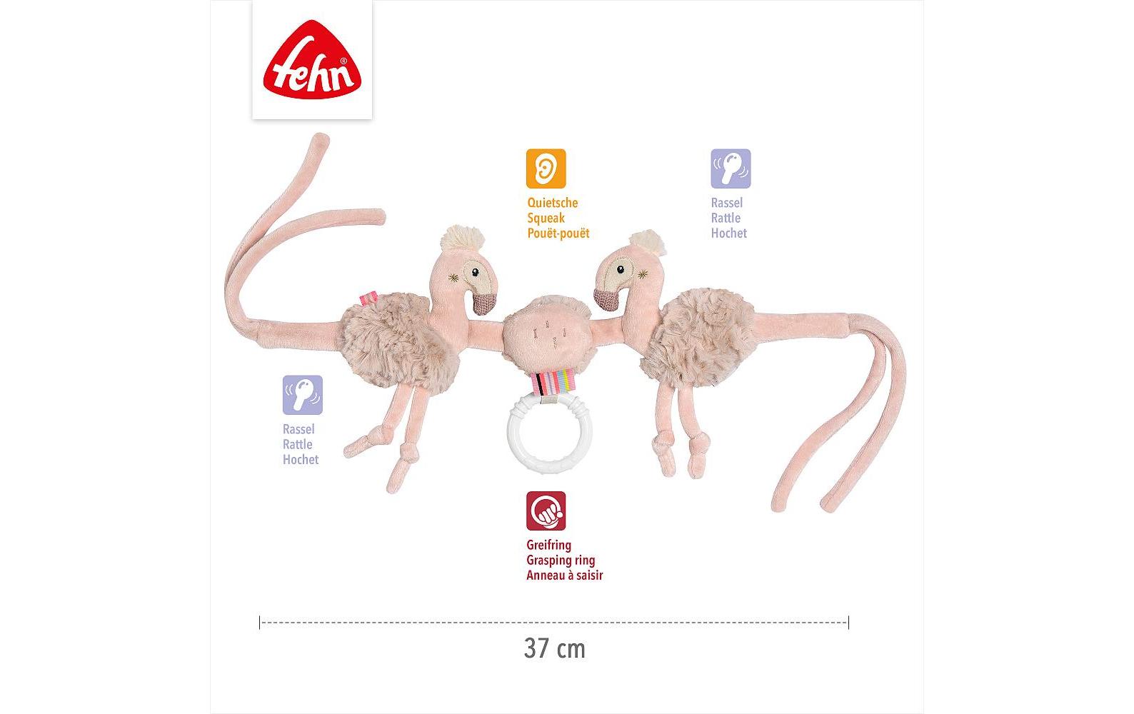 fehn Kinderwagenkette Flamingo Rose