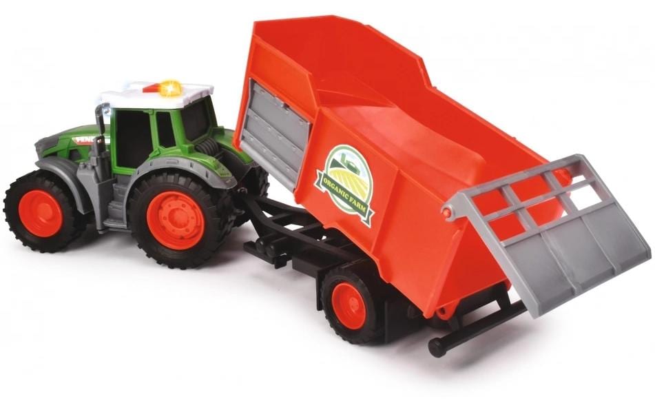 Dickie Toys Landwirtschaftsfahrzeug Fendt Traktor mit Anhänger
