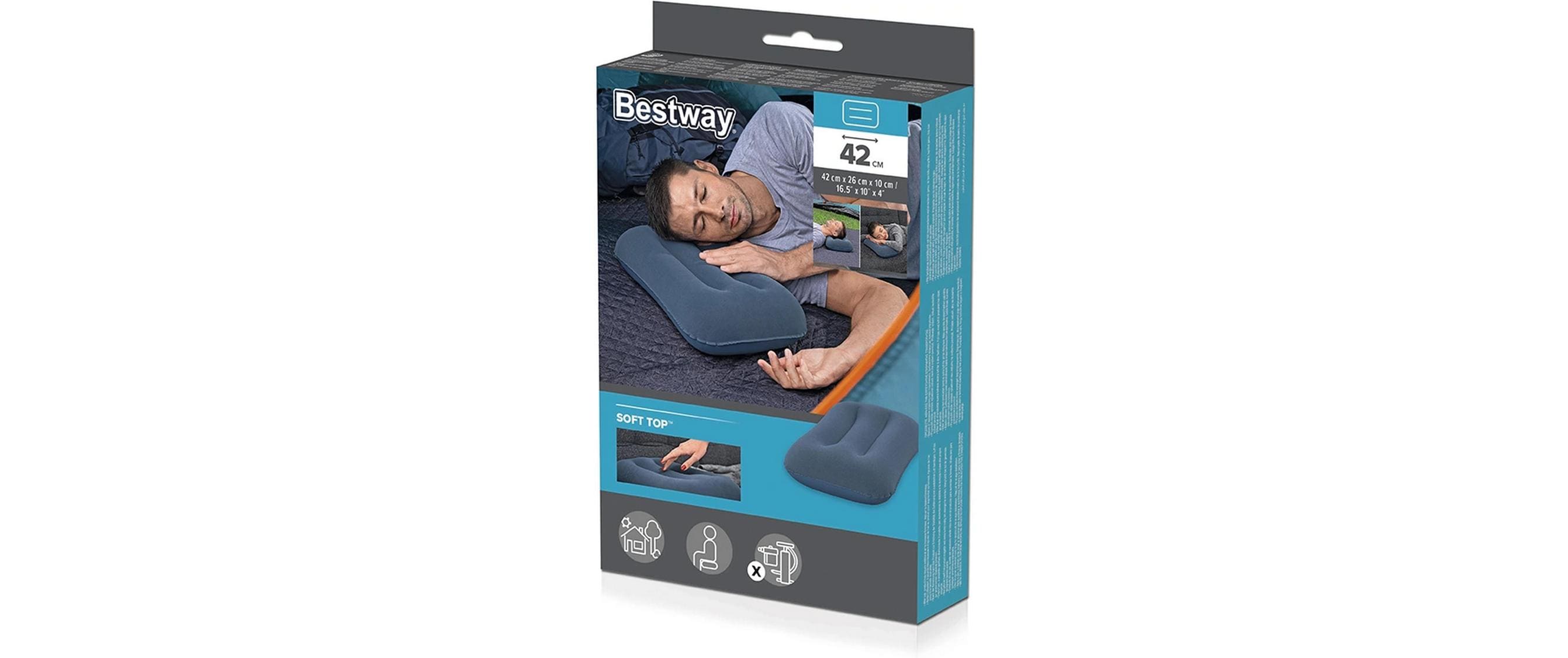 Bestway Camping-und Reisekissen assortiert, 42 x 26 x 10 cm