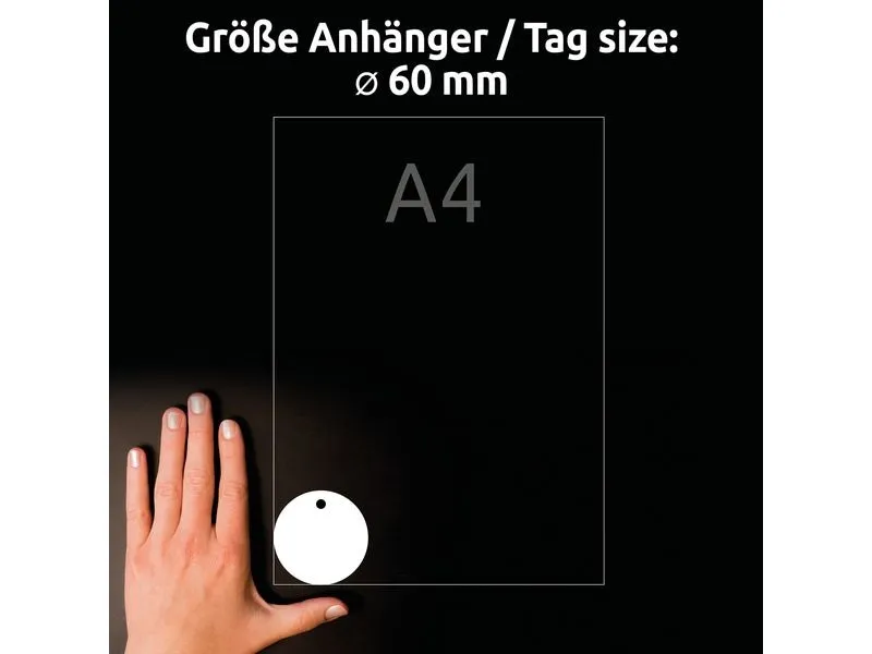 Avery Zweckform Hängeetiketten Tags 60 mm, 10 Blatt, 120 Stück Avery Zweckform Hängeetiketten Tags 60 mm, 10 Blatt, 120 Stück