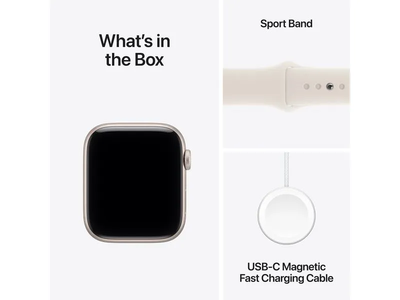 Apple Watch SE 3 44 mm GPS Sport Band Starlight S/M Apple Watch SE 3 44 mm GPS Sport Band Starlight S/M