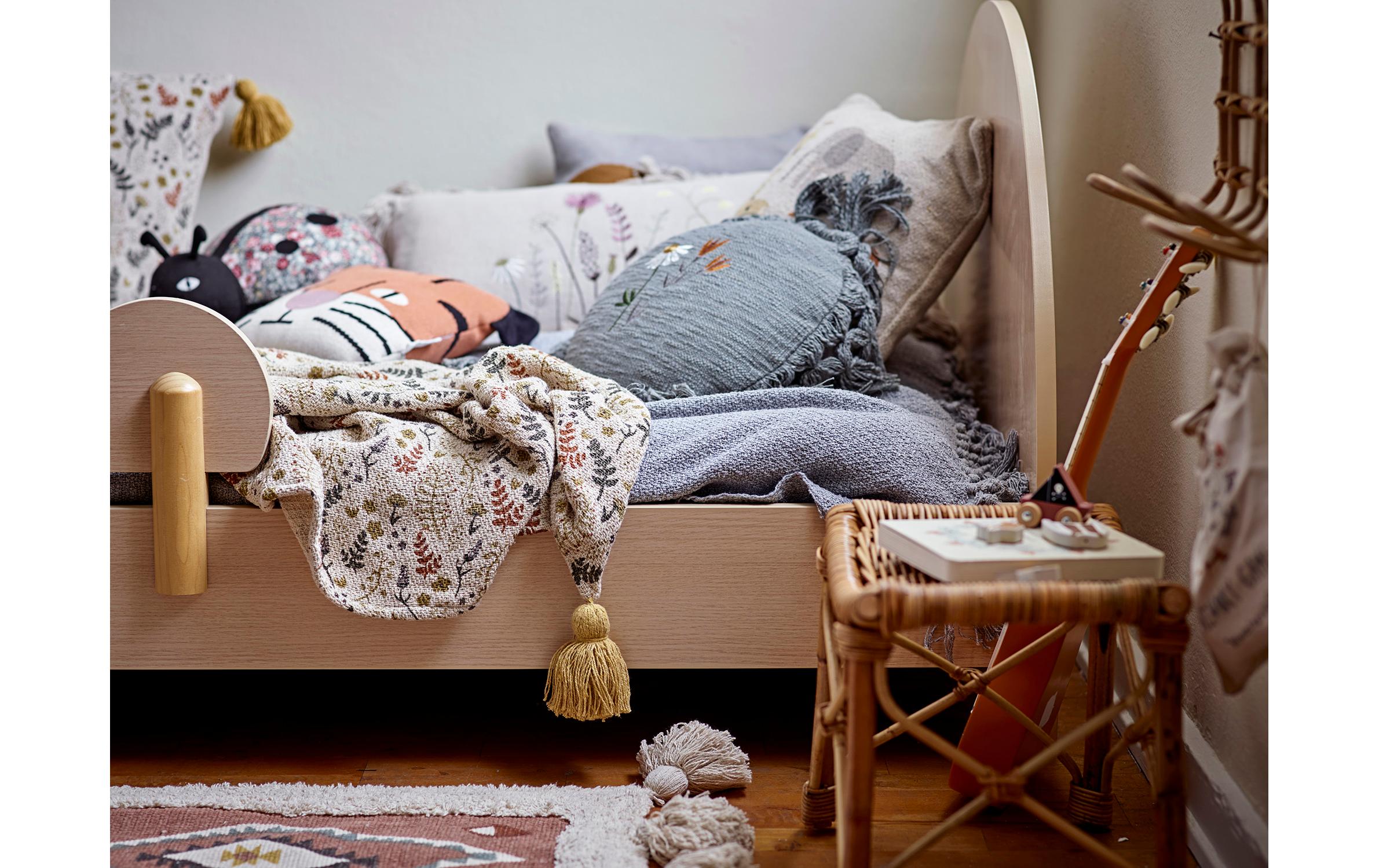 Bloomingville Kuscheldecke Filipa 160 x 130 cm, Gelb