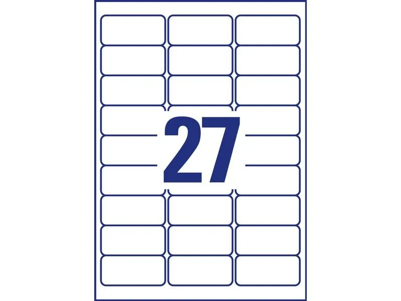 Avery Zweckform Universal-Etiketten L4737REV 63.5 x 29.6 mm, 10 Blatt Avery Zweckform Universal-Etiketten L4737REV 63.5 x 29.6 mm, 10 Blatt