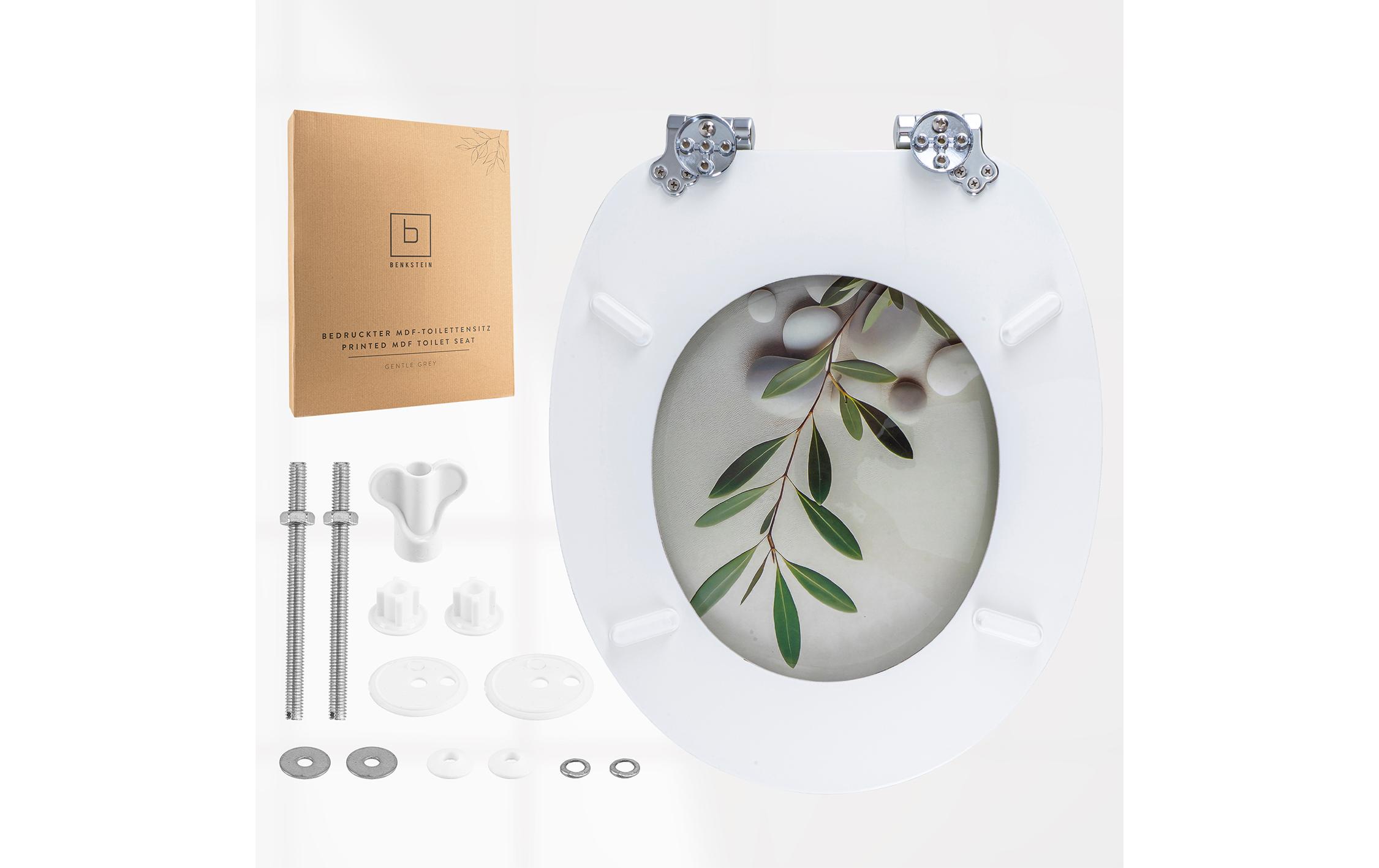 Benkstein Toilettensitz MDF, Hellgrau