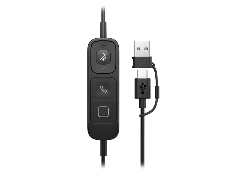 HP Headset Poly Mission 425 Stereo USB-C, kabelgebunden
