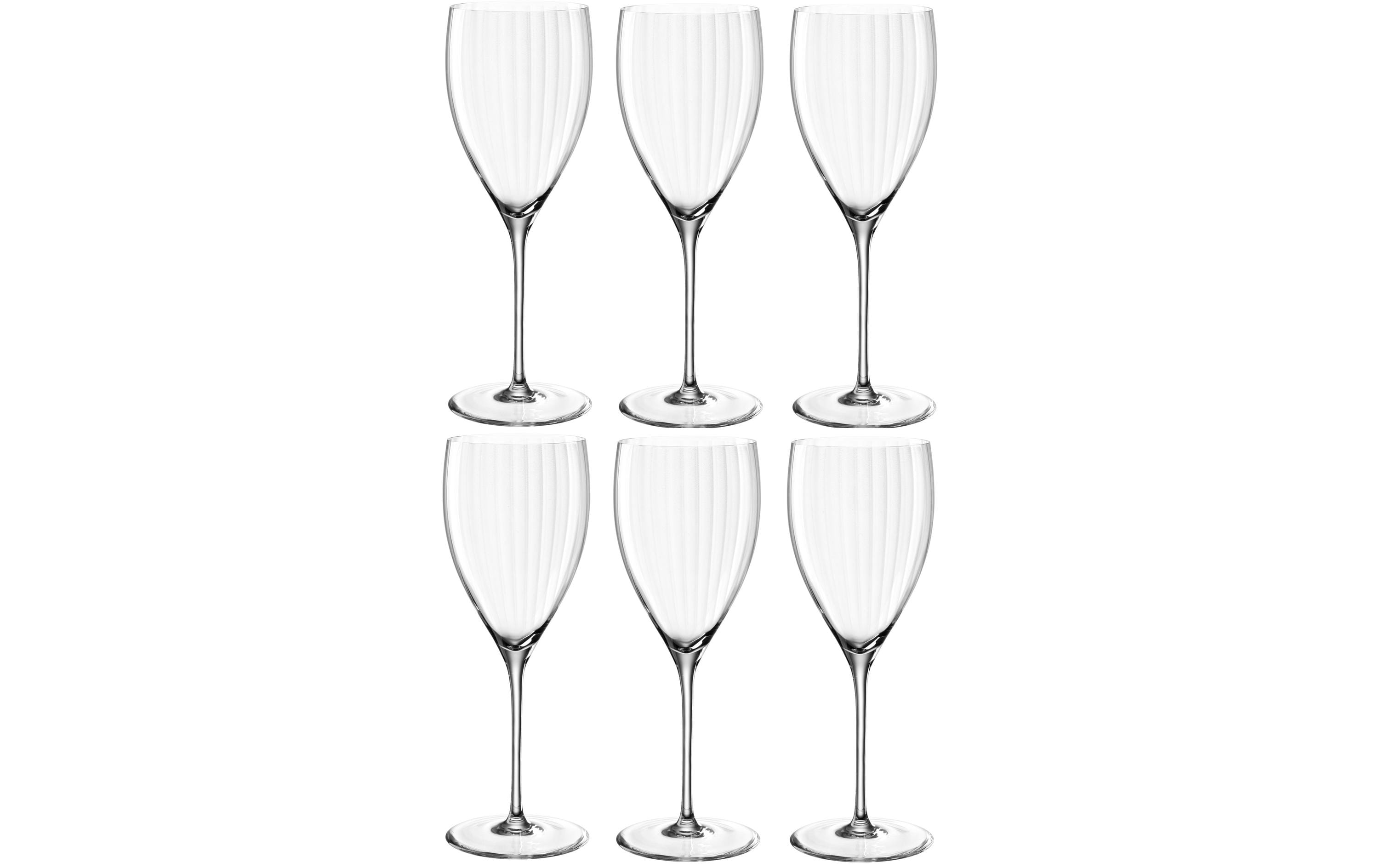 Leonardo Weissweinglas Poesia 350 ml, 6 Stück, Transparent