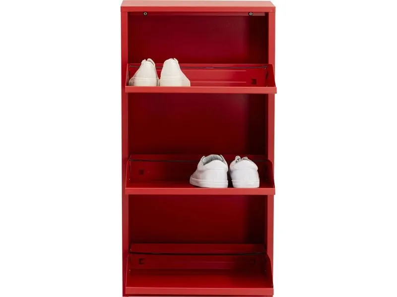 Kare Schuhschrank Caruso 3, Rot Kare Schuhschrank Caruso 3, Rot