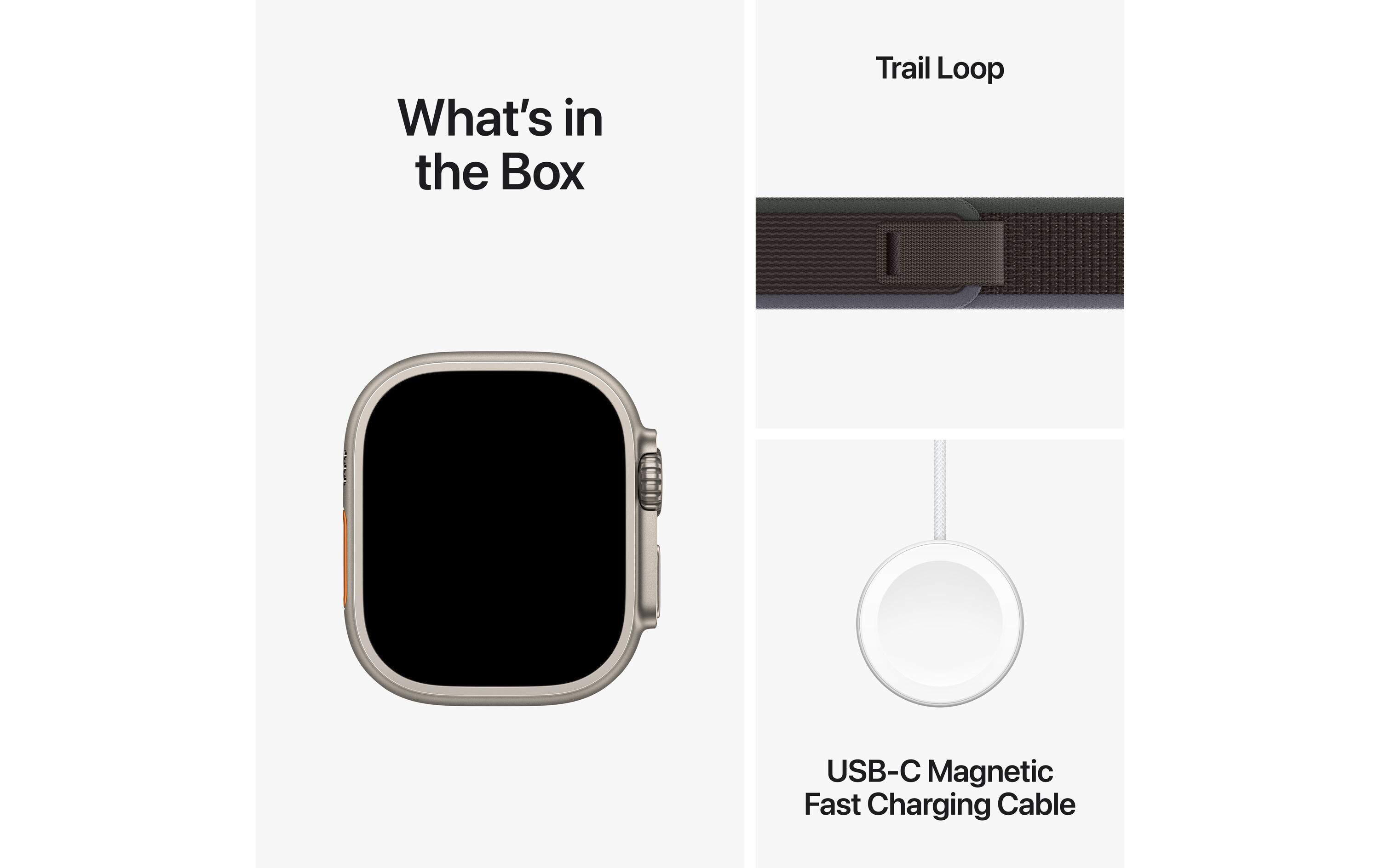 Apple Watch Ultra 2 Trail Loop Blau/Schwarz M/L