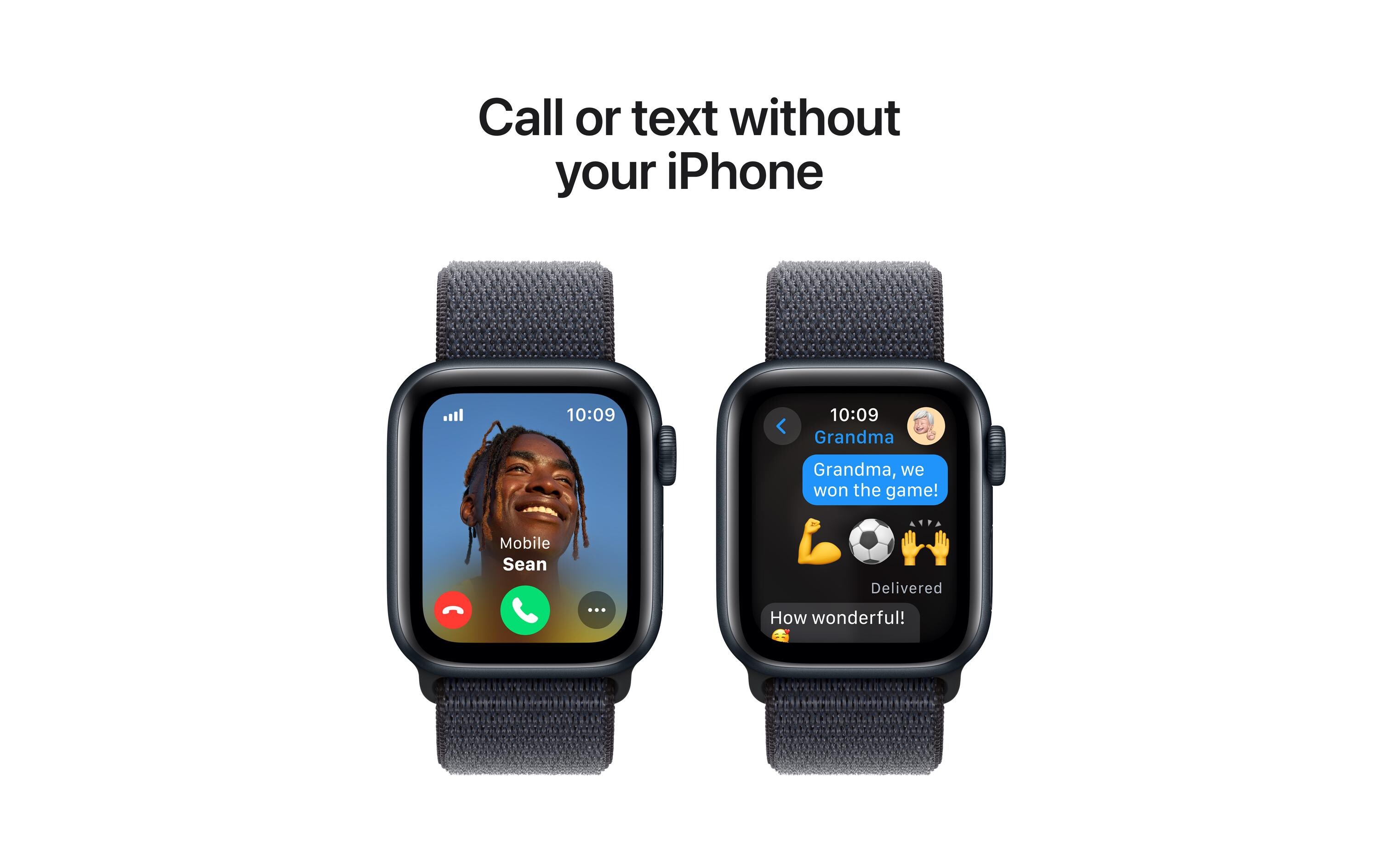 Apple Watch SE 2024 40 mm LTE Alu Sport Loop Mitternacht