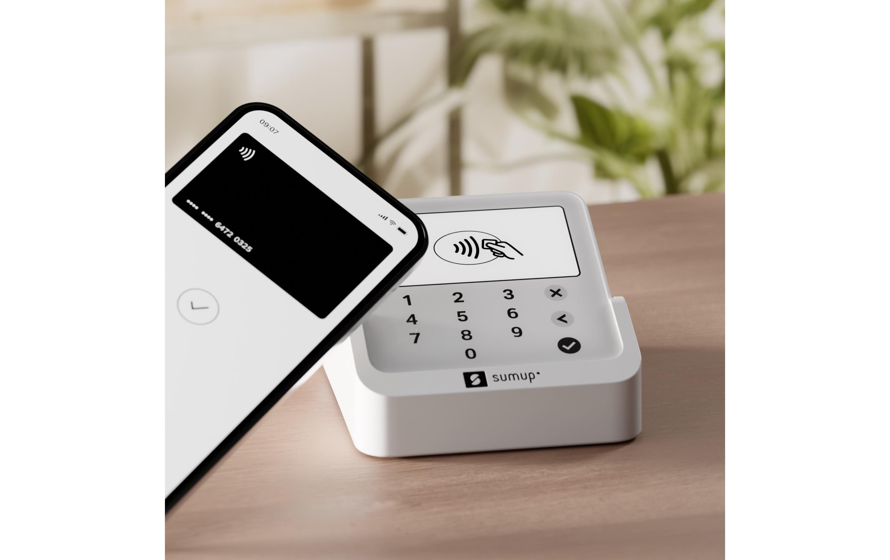 SumUp Chipkartenleser SoloLite+ Ladestation Weiss