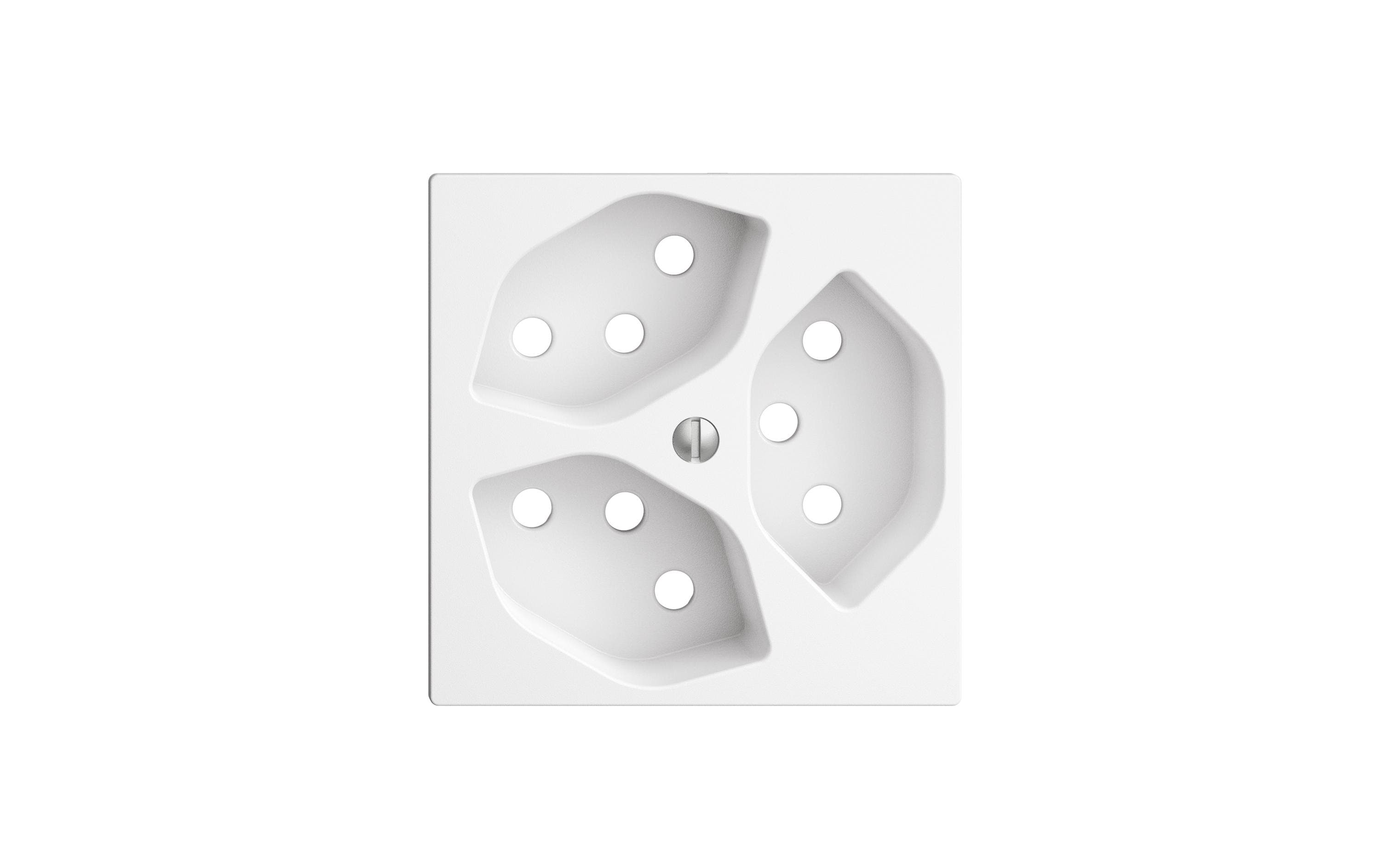 Feller EDIZIOdue Abdeckset 3x T13, Weiss Feller EDIZIOdue Abdeckset 3x T13, Weiss