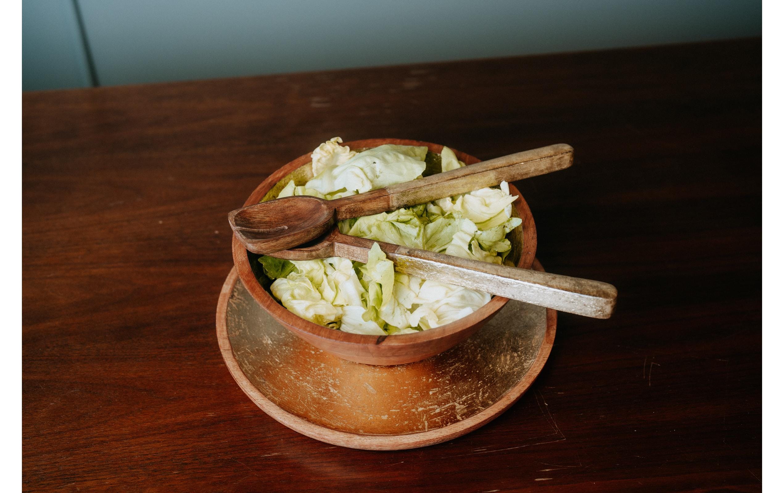 Kadastar Salatbesteck Shine Braun/Gold