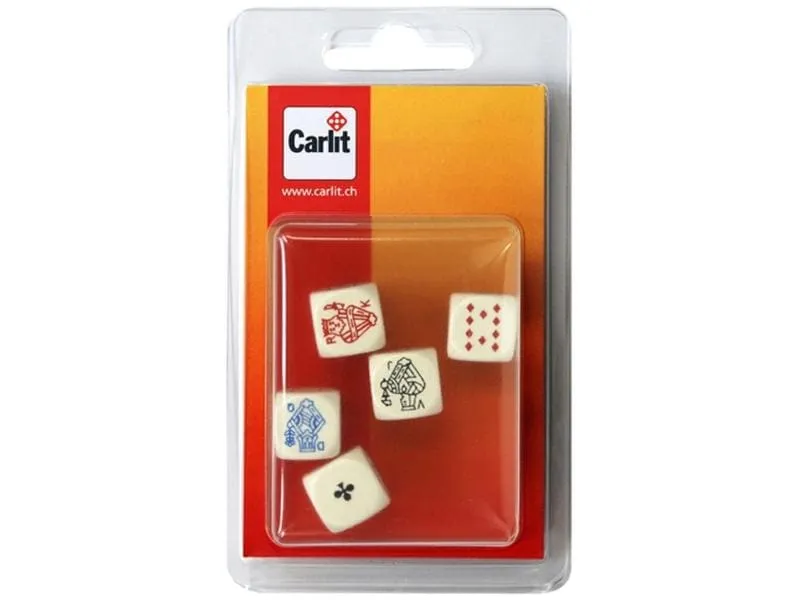 Ravensburger Würfel 5 Poker16mm mit Regel Ravensburger Würfel 5 Poker16mm mit Regel