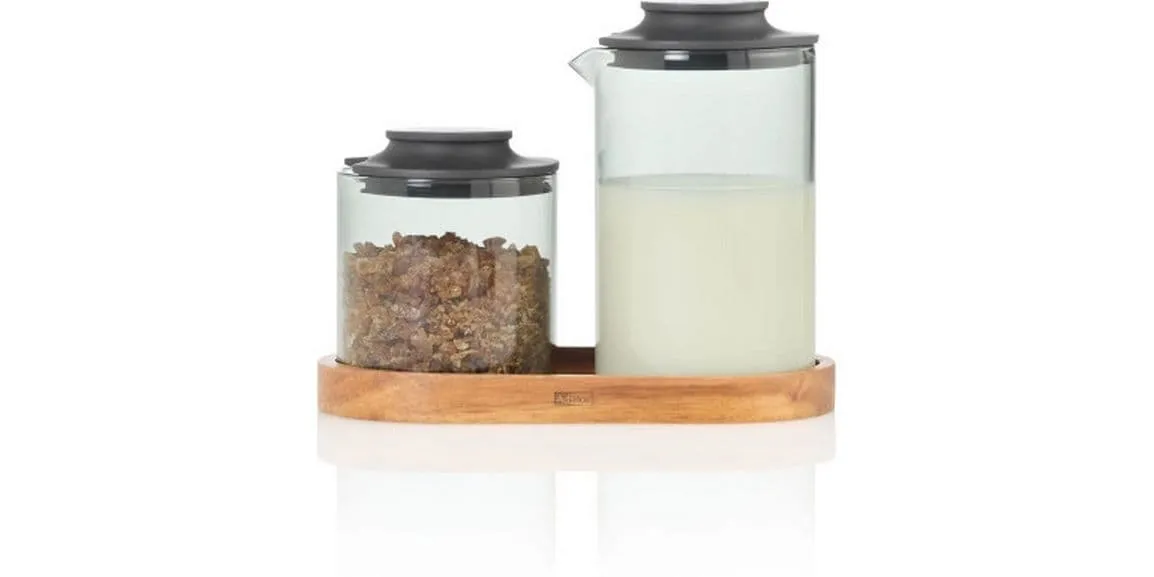 AdHoc Milch- und Zuckerset Impact, Edelstahl, Grau, 3-teilig AdHoc Milch- und Zuckerset Impact, Edelstahl, Grau, 3-teilig