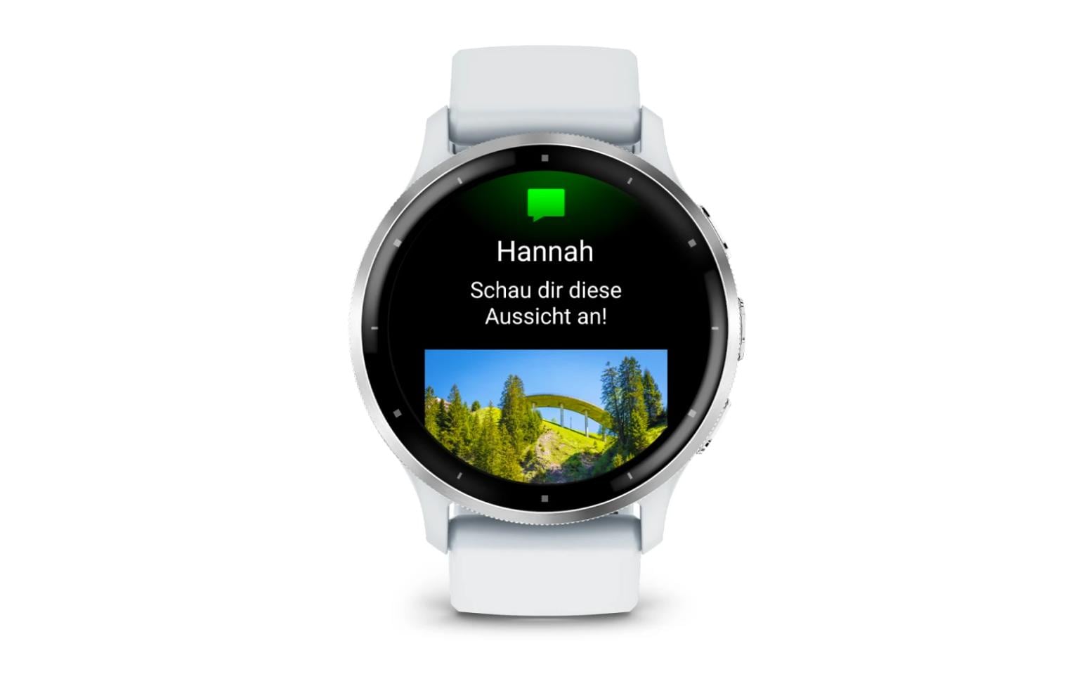 GARMIN Sportuhr Venu 3 Steinweiss / Silber