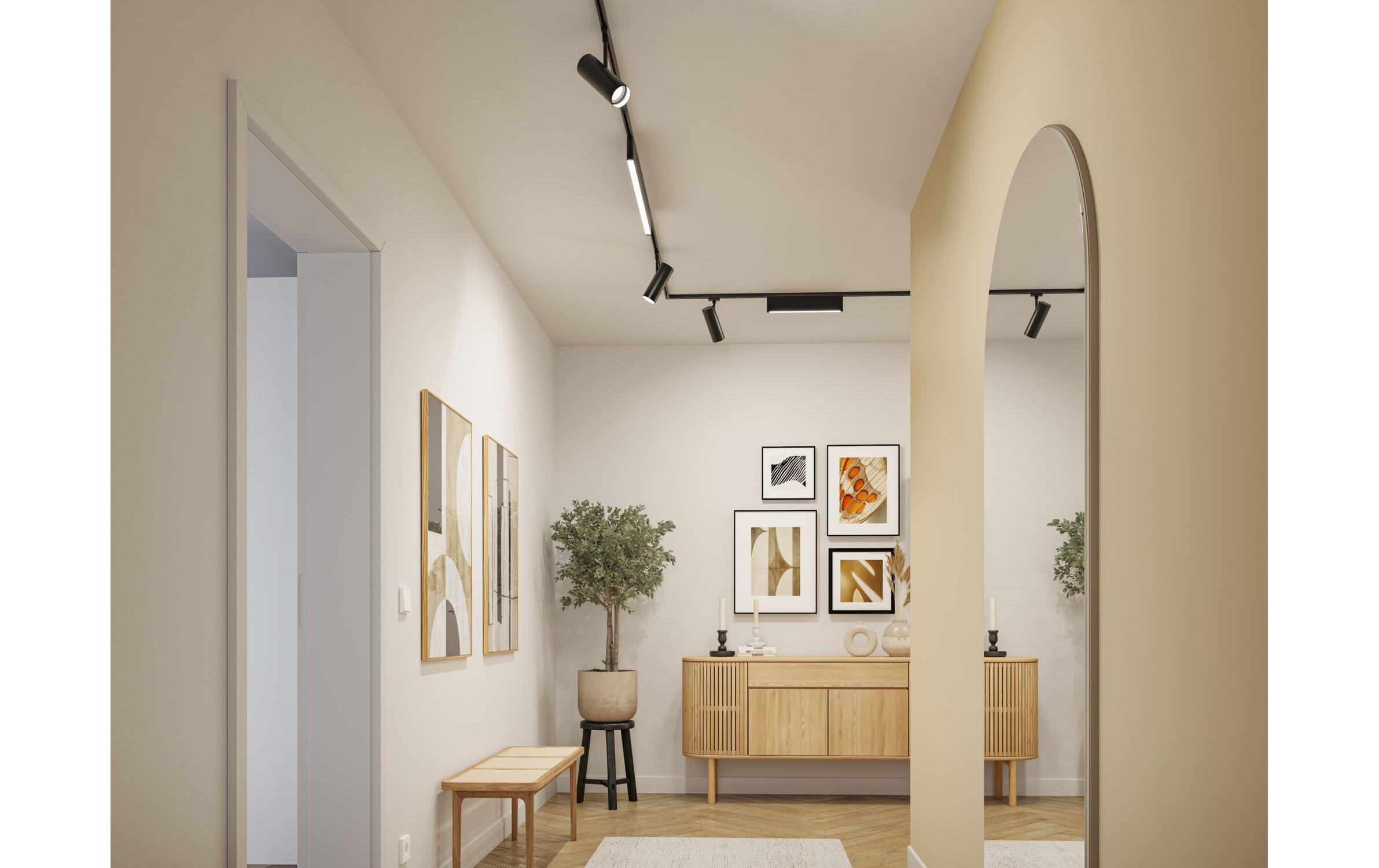 Paulmann URail Theron Einzelspot 11W, 3000K, schwarz matt