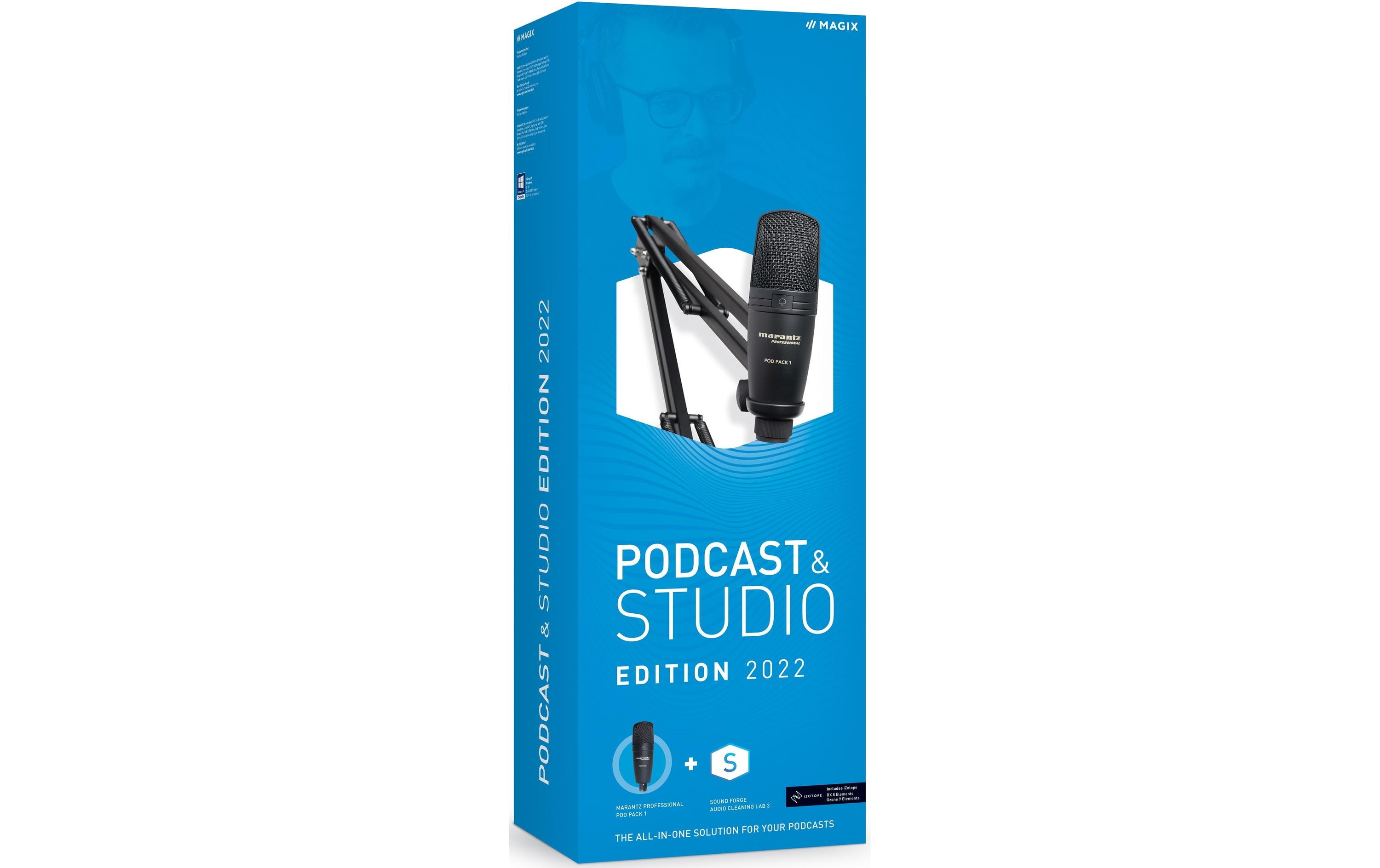 Magix Podcast + Studio Edition 2022 Box, Vollversion, Windows, ML