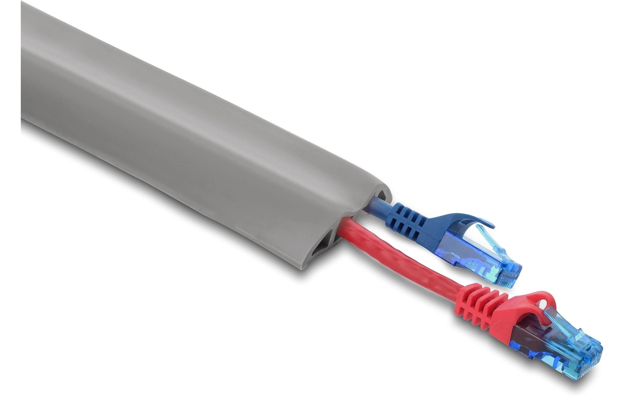 Delock Kabelkanal PVC flexibel 2 m x 50 mm Grau