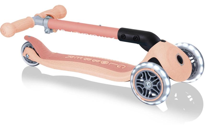 GLOBBER Scooter Junior Foldable Lights ECO Mini Orange