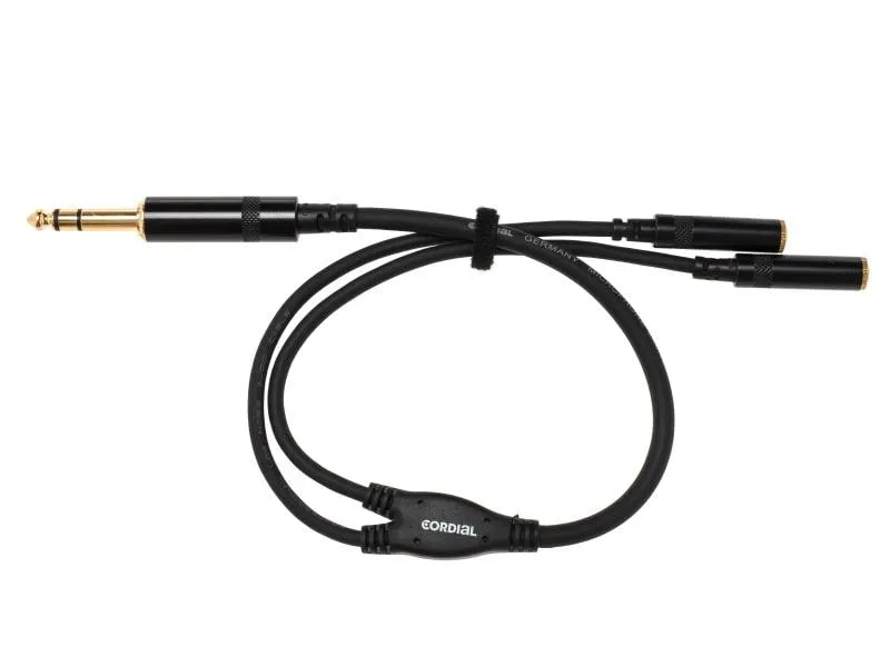 Cordial Audio-Kabel 6.3 mm Klinke - 3.5 mm Klinke 0.3 m