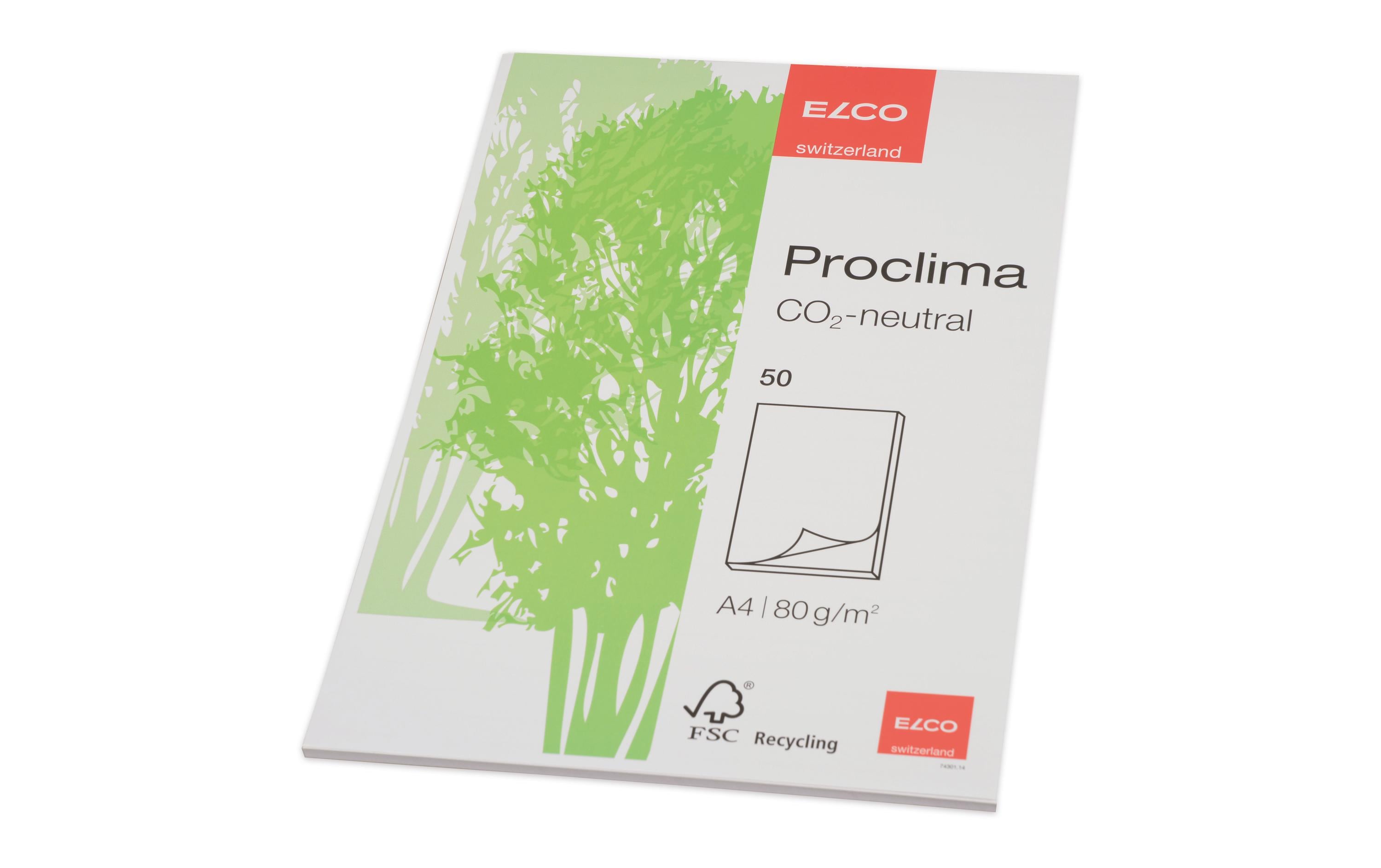 ELCO Notizblock Proclima A4, Blanko, 50 Blatt ELCO Notizblock Proclima A4, Blanko, 50 Blatt