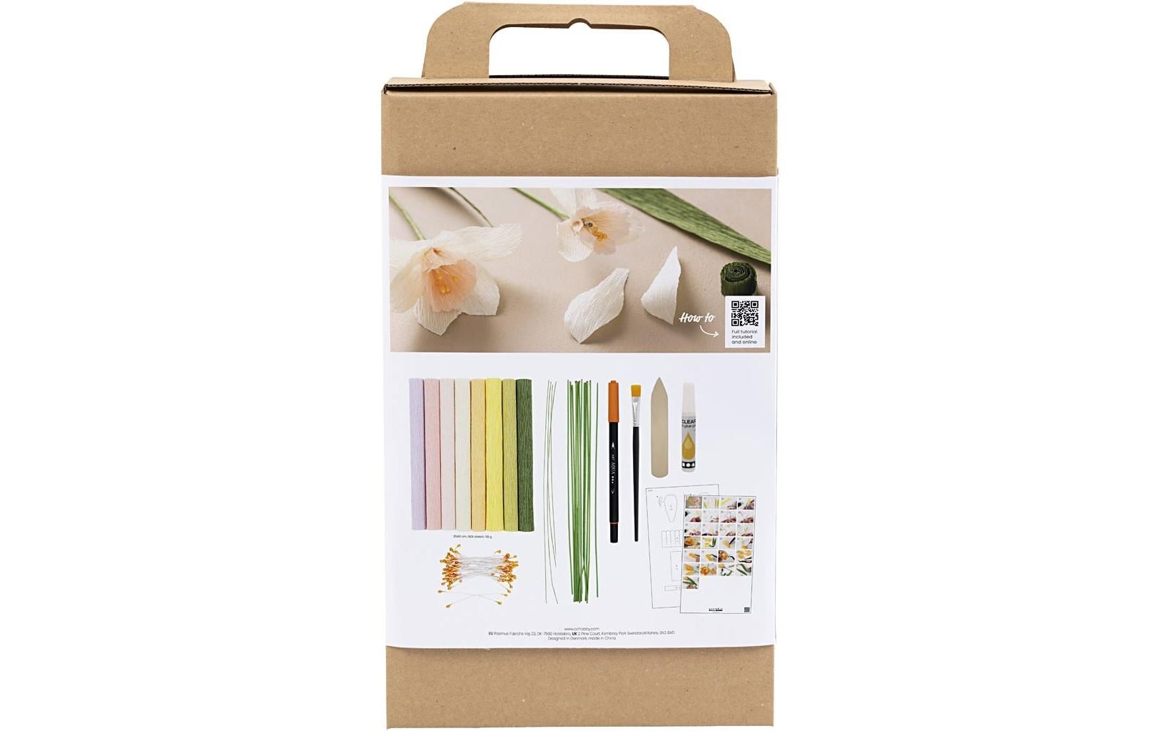 Creativ Company Bastelset Krepppapier Oster-, Frühlingsstrauss