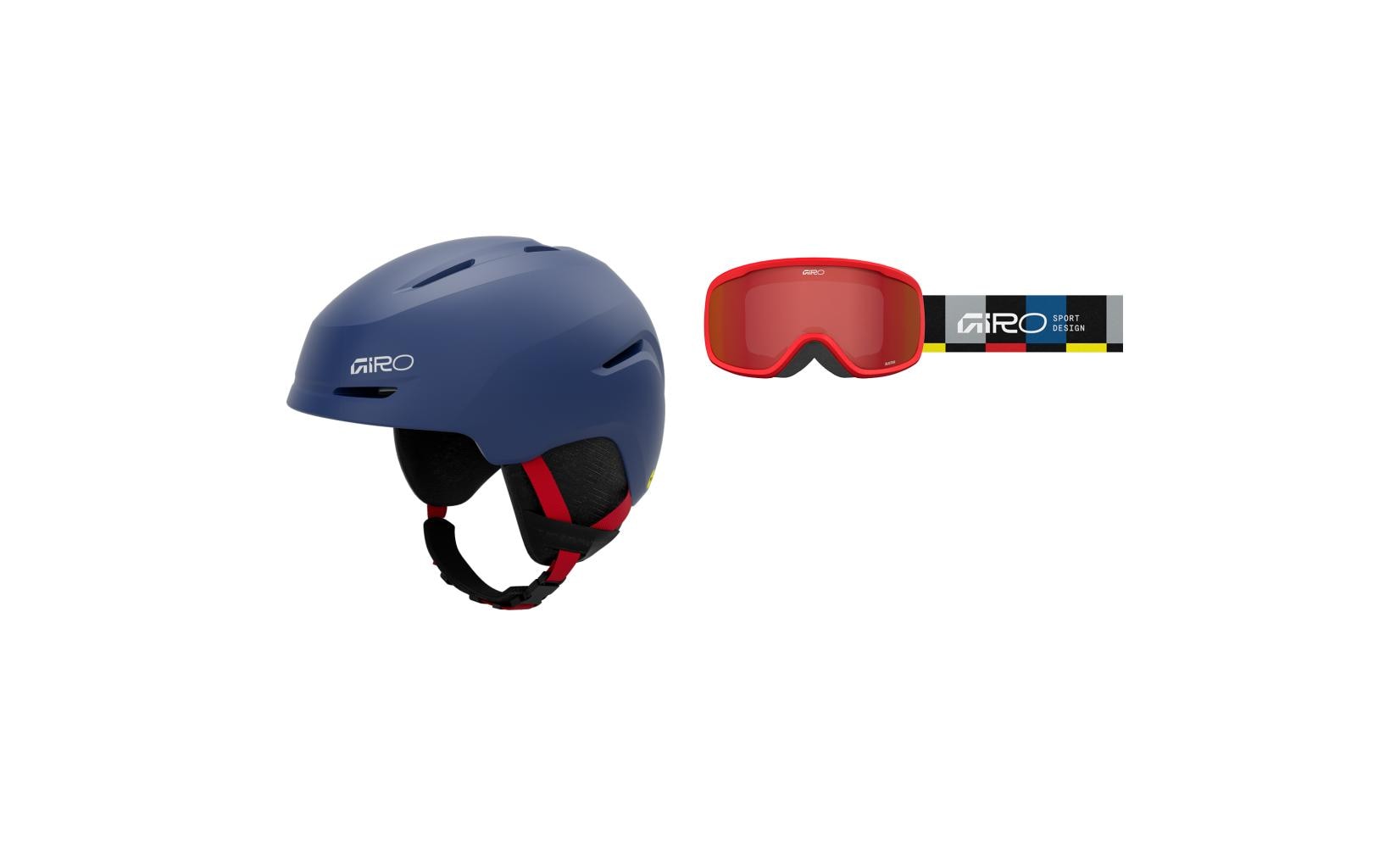 Giro Spur Flash Combo Blau/Rot, XS Giro Spur Flash Combo Blau/Rot, XS