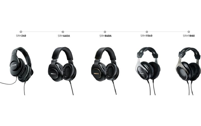 Shure Over-Ear-Kopfhörer SRH440A Schwarz