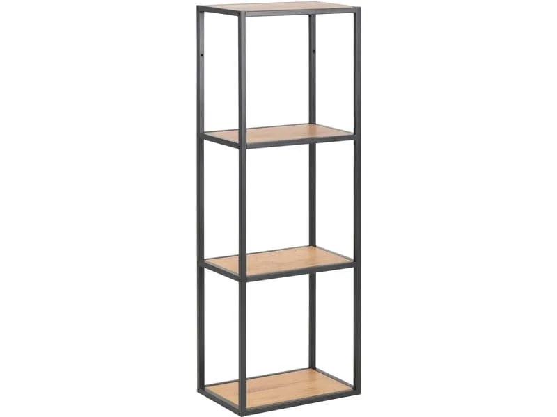 AC Design Regal Seaford 24 x 37 x 108 cm, Nature/Schwarz AC Design Regal Seaford 24 x 37 x 108 cm, Nature/Schwarz