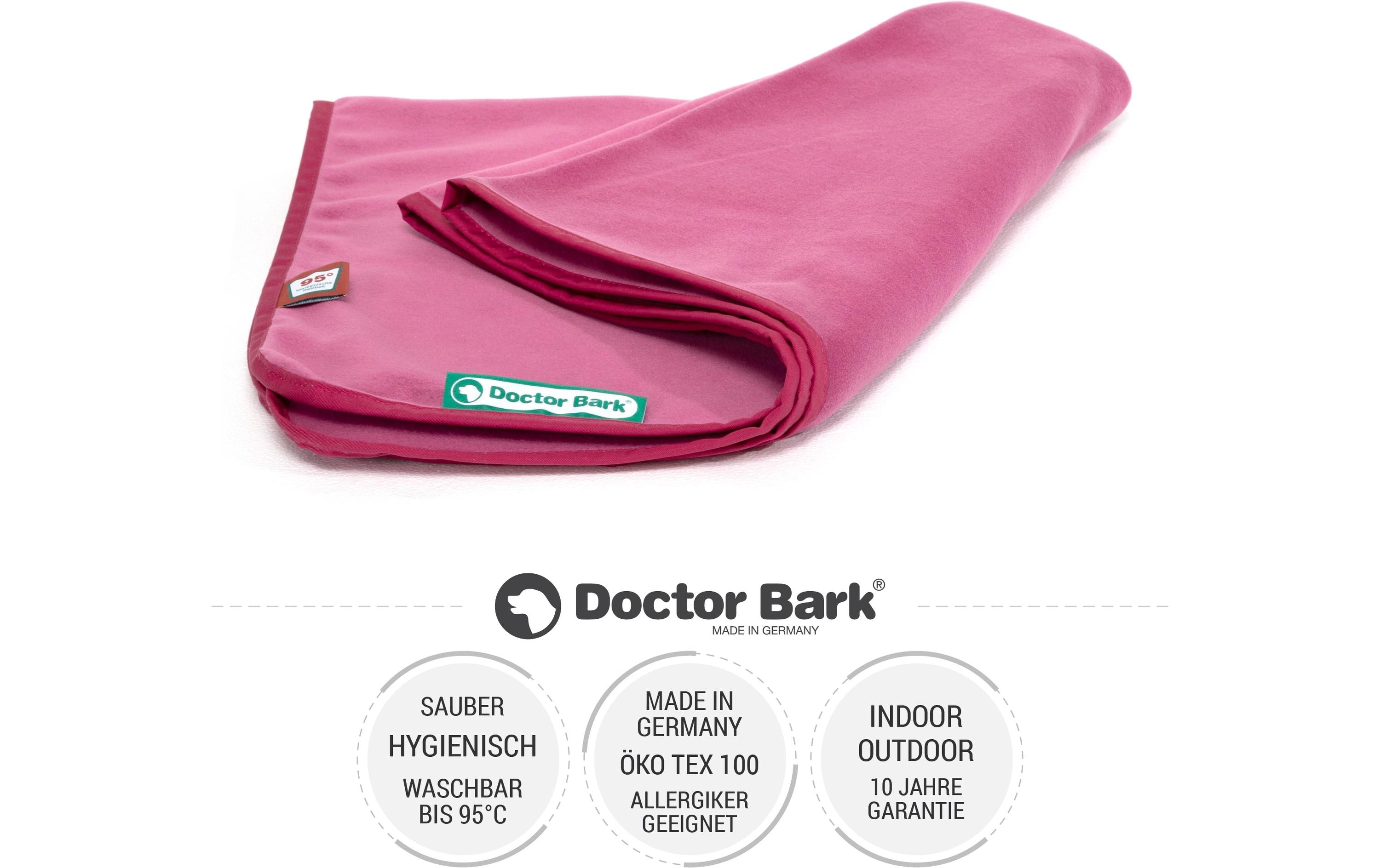 Doctor Bark Hunde-Decke Fleece L Hot pink, 100 x 70 cm