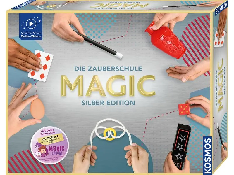 Kosmos Zauberkasten Die Zauberschule Magic – Silber Edition Kosmos Zauberkasten Die Zauberschule Magic – Silber Edition