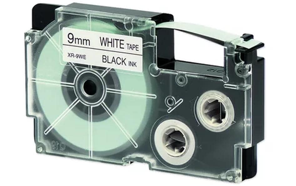 Casio Beschriftungsband XR-9WE1 Schwarz auf Weiss