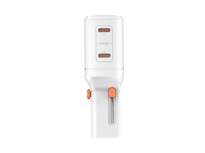 4smarts Weltreiseadapter Nomad Pocket 65W GaN, 2C, Weiss