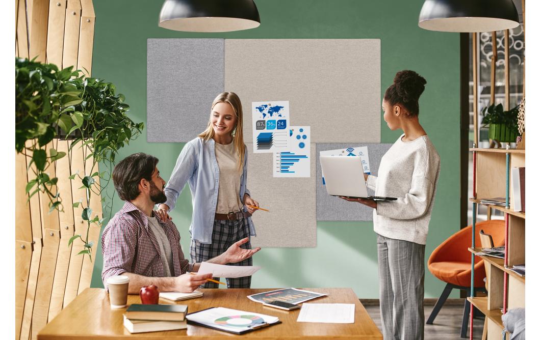 Legamaster Pinnwand Board Up Soft 75 x 100 cm Hellgrau Legamaster Pinnwand Board Up Soft 75 x 100 cm Hellgrau