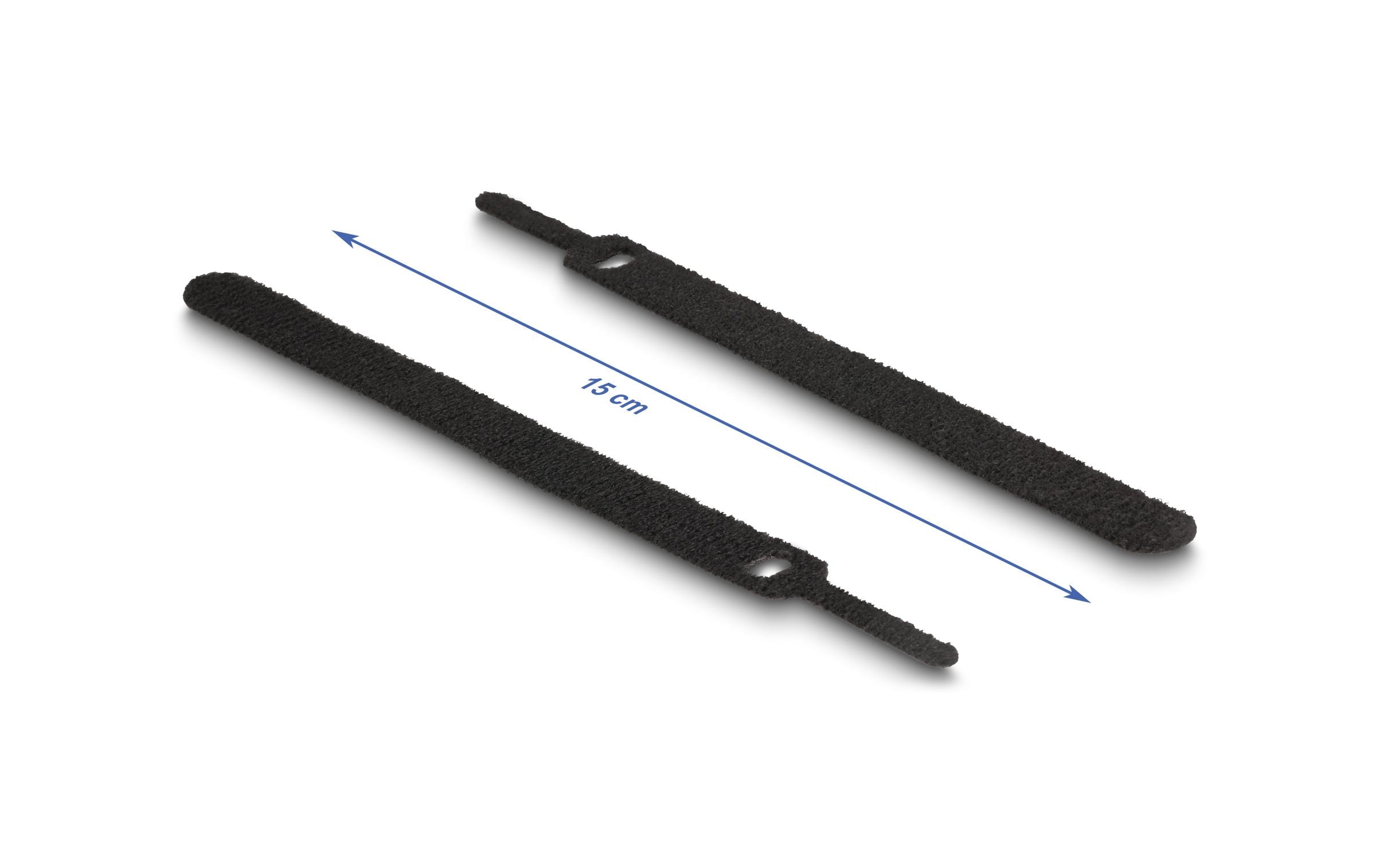 Delock Klettkabelbinder Mehrfarbig 150 mm x 12 mm, 10 Stück