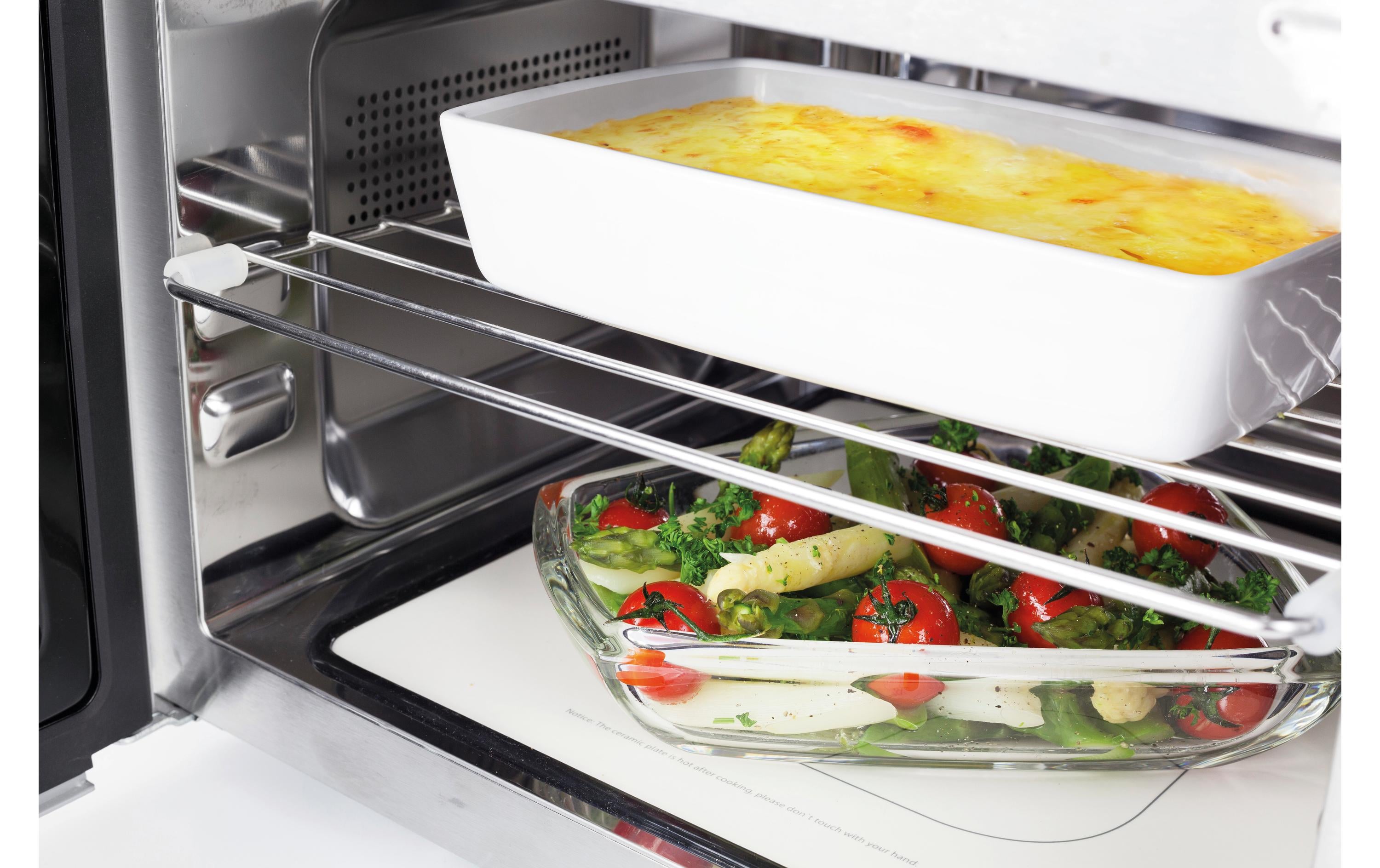 Caso Mikrowelle MG25 Ceramic Menu Schwarz Caso Mikrowelle MG25 Ceramic Menu Schwarz