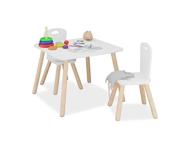 relaxdays Kindersitzgruppe MDF / Kiefern, 3-teilig relaxdays Kindersitzgruppe MDF / Kiefern, 3-teilig