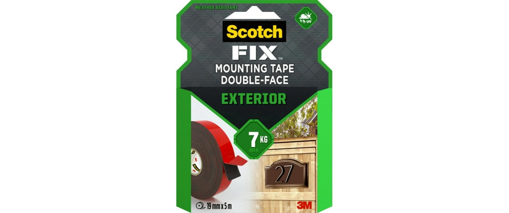 3M Aussenmontageband 19 mm x 5 m, Rot/Schwarz 3M Aussenmontageband 19 mm x 5 m, Rot/Schwarz