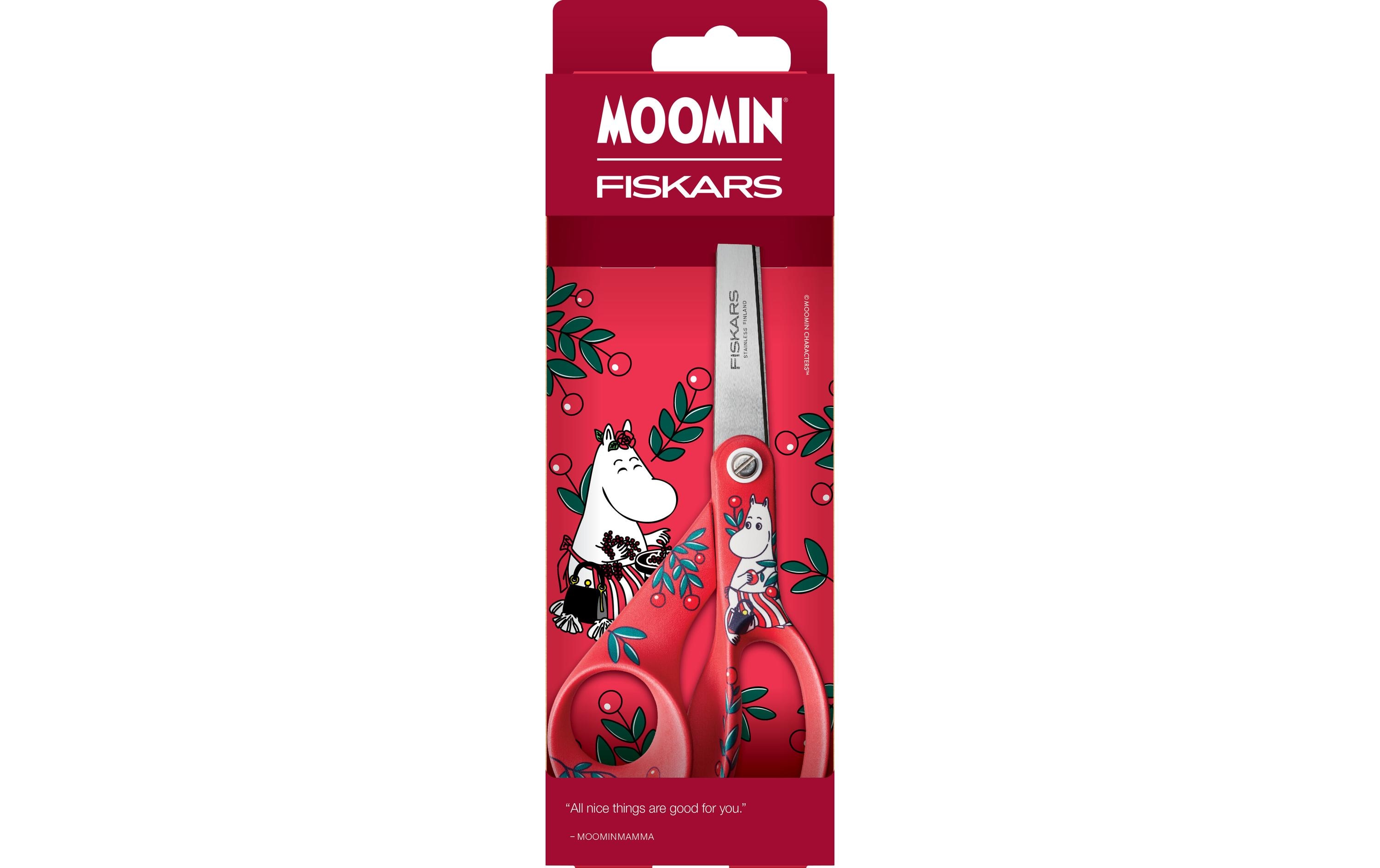 Fiskars Kinderschere Moominmamma 21 cm, Rot
