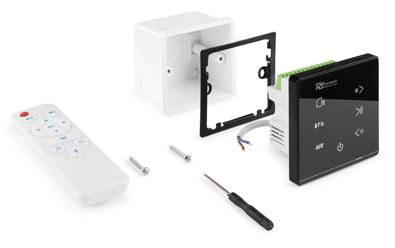 Power Dynamics Verstärker Pro Powerline A100B 4x 20W, Schwarz