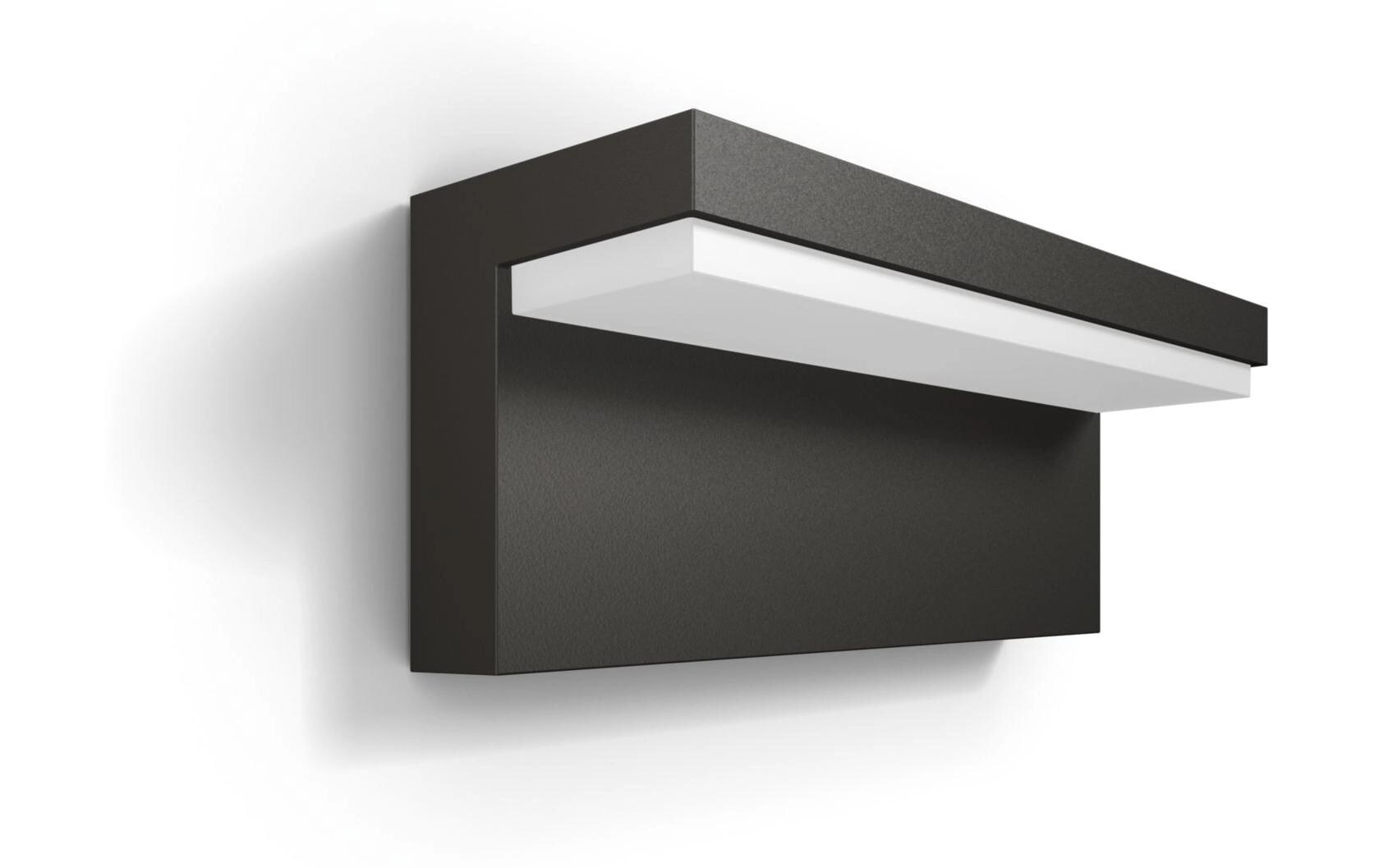 Philips Wandleuchte Bustan UE Bewegungsmelder 4000K Anthrazit