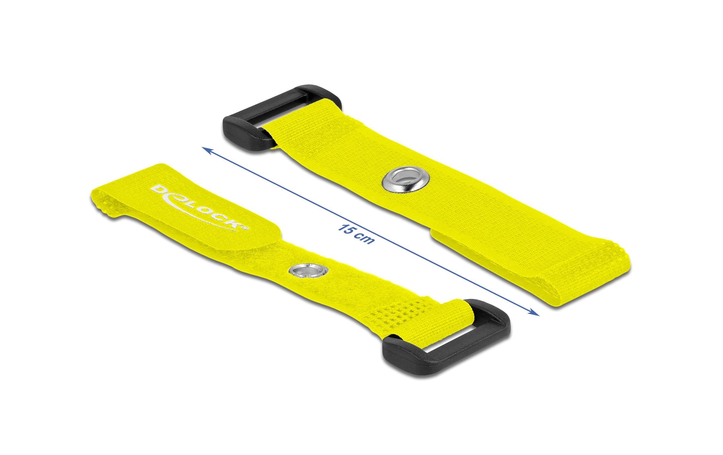Delock Klettkabelbinder Gelb 150 mm x 20 mm 5 Stück Delock Klettkabelbinder Gelb 150 mm x 20 mm 5 Stück